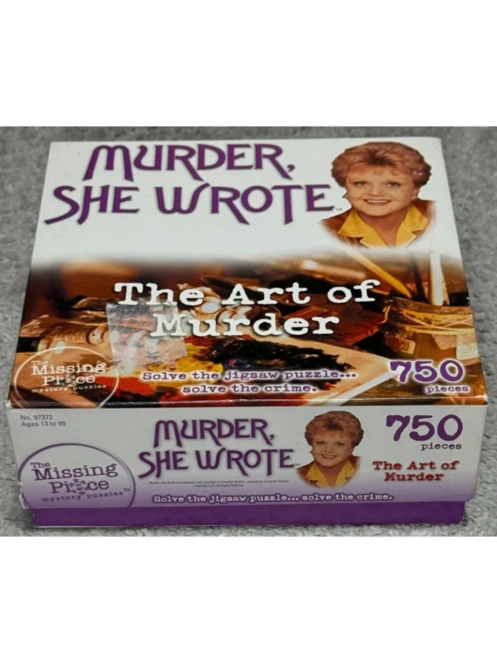 Murder, She Wrote Art of Murder 750 Piece Mystery Puzzle Complete
